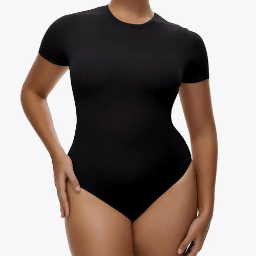 1+1 AKCIA RunwayShape EverydayControl Crew Neck Tvarujúci Bodysuit S Krátkym Rukávom Tangá