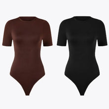 1+1 AKCIA RunwayShape EverydayControl Crew Neck Tvarujúci Bodysuit S Krátkym Rukávom Tangá